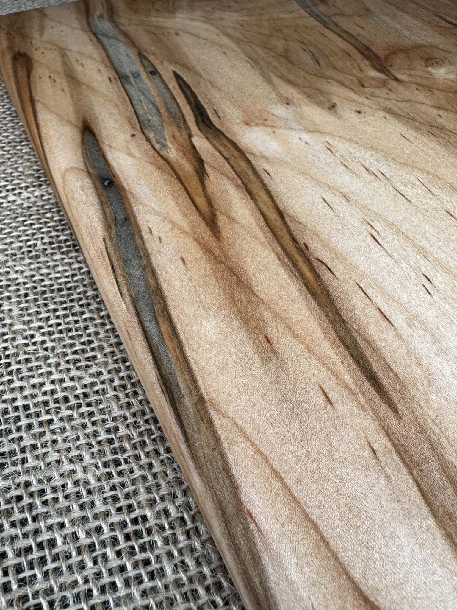 Curly Ambrosia Maple Charcuterie Board - Evolution Custom Woodworking 