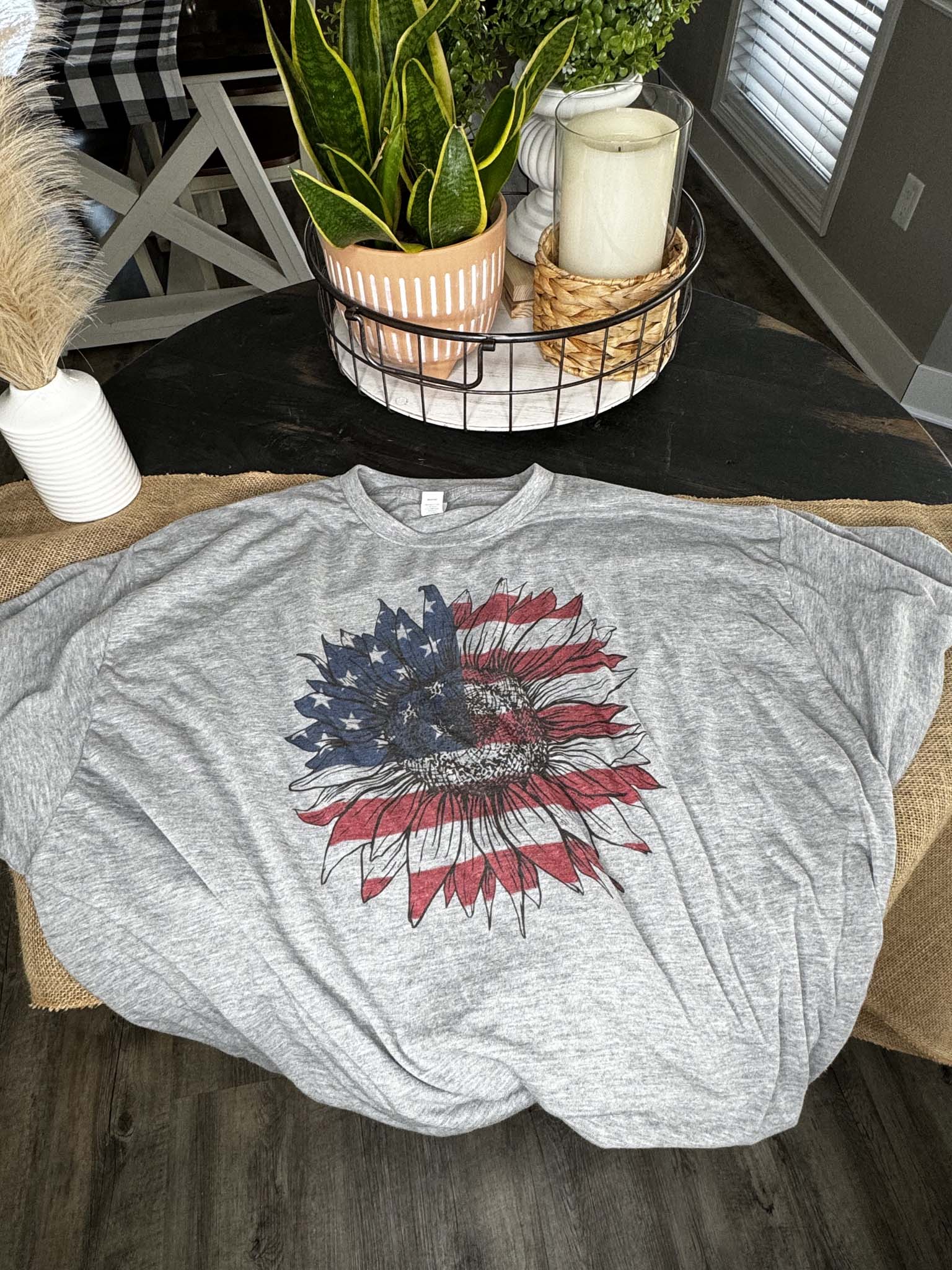 Patriotic Sunflower Sublimated T-Shirt