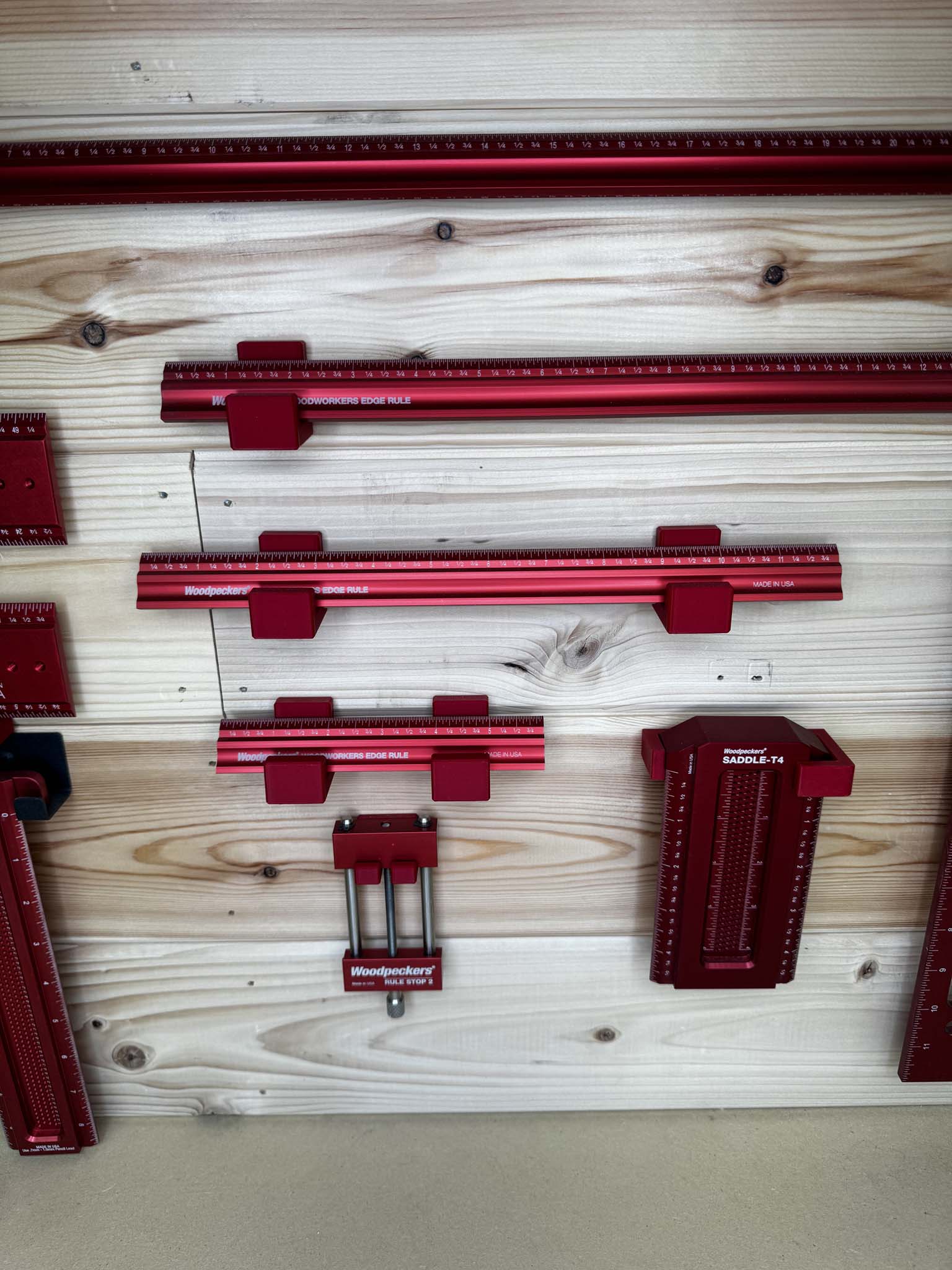 Wall Hanger for Woodpeckers Edge Rules - Evolution Custom Woodworking 